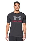 Under Armour Men's Sportstyle Logo T-Shirt, Black/Red, Small