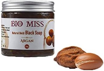 BIO MISS Moroccan with Argan Oil Organic Pure BELDI BLACK SOAP Premium Hammam Spa 200g