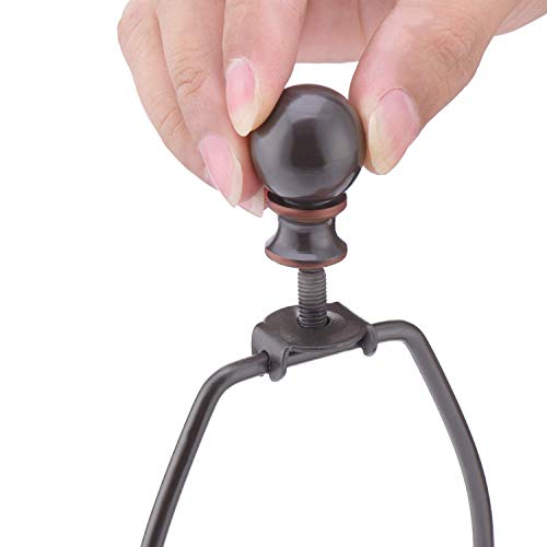 Canomo 2 Set 12 Inch Lamp Harp Holder with Light Base and Ball Lamp