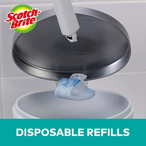 ScotchBrite Disposable Toilet Cleaner Refill Pads, Disposable Refills with BuiltIn Bleach