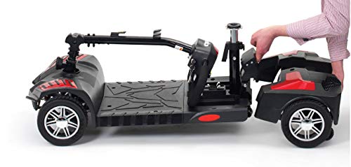 Drive-DeVilbiss-Scout-12-Amp-Scooter--Compact-Transportable-Power-Scooter-Motorized-Mobility-Scooter-for-Adults-Red