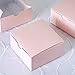 Efavormart 100pcs of 4x4x2 Blush Favor Candy Box for Candy Treat Gift Wrap Box Party Favor Boxes for Bridal Shower Wedding Party