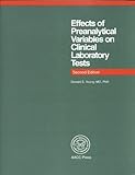Effects of Preanalytical Variables on Clinical Laboratory Tests, Young, Donald S., 0915274884