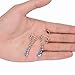 CABBE 2Pcs Fake Nipple Rings Non-Piercings Stainless Steel Body Piercing Jewelry, Blue