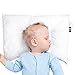 [ 2 Pack ] Baby Toddler Pillows for Sleeping 14 x 19, Oeko-Tex 100 Certified 100% Organic Cotton Exterior, Contour Design, Helps Prevent Flat Head Syndrome for Newborns & Infants,White