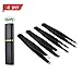 Tweezers Set 4-Piece Professional Stainless Steel Tweezers Great Precision for Facial Hair, Ingrown Hair, Splinter, Blackhead and Tick Remover Best Precision Eyebrow and Splinter Ingrown Hair Remova