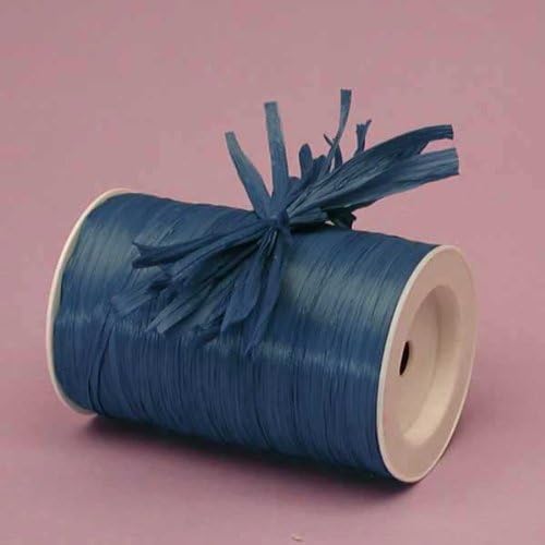 Premium Matte Raffia Ribbon - 100 Yards (Royal Blue)