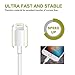 iPhone Charger Cablex Lightning Cable 8 Pin iPhone Charging Cable Cord 3FT 3FT 3FT 6FT 10FT Compatible with iPhone X 8 8Plus 7 7Plus 6s 6sPlus 6 6Plus SE 5 5s 5c iPad iPod & More (white, 5pack)