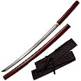 Handmade Japanese Shirasaya Samurai Katana Sharp Sword High Carbon Steel Blade