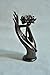8-inch Buddha Hand with Lotus - Vitarka Mudra Candleholder Cold Cast Bronze