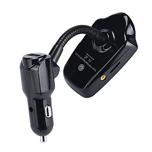 Creazy Car Kit Handsfree Wireless Bluetooth FM Transmitter MP3 Player USB LCD Modulator (Red) - Thumbnail 2