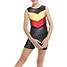 DAXIANG One-Piece Toddler Girls Gymnastics Leotard Shiny Double-V Dance Biketard For Girls 3-10 Years