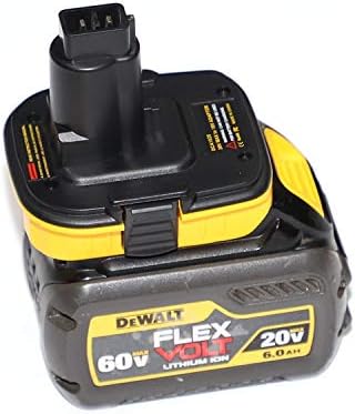 eshopcity 20V Battery Adapter DCA1820 Compatible with Dewalt 18V Tools Convert All Dewalt Lithium Battery Convertor Yellow