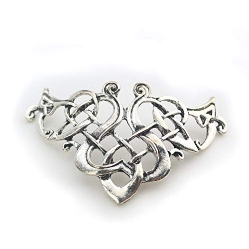 Tinsow 2 Pcs Silver Hair Accessories Hair Clips, Creative Hair Barrette Minimalist Hair Claw Hair Pin Hair Accessories for Women (Style C H) - Thumbnail 3