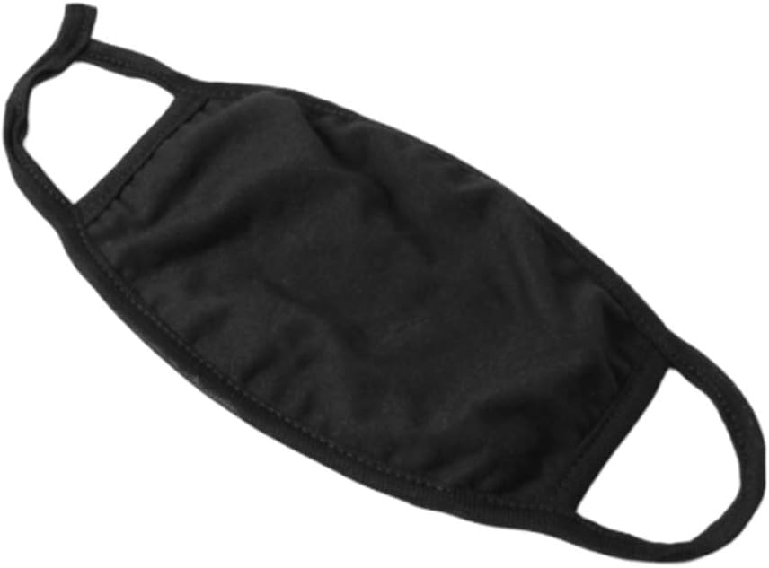Dustproof Cotton Face Mouth Mask UV Protective Facial 2 Layers Cover Reusable Washable Black Plaid Masks for Women Men TPZA93326