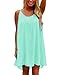Yidarton Womens Summer Casual Sleeveless Evening Party Beach Dress Blue Medium