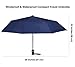 Travel Umbrella Wind Tested 60 MPH, Windproof Umbrella Compact - Auto Open Close