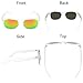 HDCRAFTER Classic Unisex Polarized Mirror Lens Wayfarer Sunglasses 55MM