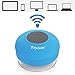 TryAce Bluetooth Waterproof Speaker with Built in mic & Dedicated Suction Cup (Blue)
