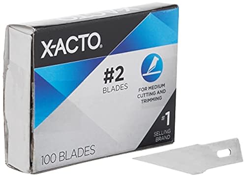 Cuchillas Repuesto X-Acto No. 2 - Pack 100 Unidades Para Cortes Precisos