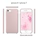 SURPHY Designed for iPhone SE Case, iPhone 8 Case, iPhone 7 Case, Liquid Silicone Phone Case for iPhone se 3rd 2nd SE 2022 SE 2020, Pink Sand