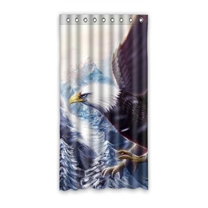 Amazon Com Fashions Home Deco Custom Eagle Window Curtain For