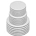 Upper Midland Products Cake Boards - Set of 18 White Cake circle bases - 6 inches, 8 inches, and 10 inches, 6 of Each(18)