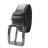 Men's Classic Dress Fashion Leather Belt, Black & Brown Colors