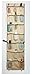 Over the Door Organizer - 42 Pockets - The beige fabric with brown trim is an attractive over door storage addition to any room. Three over the door hooks are included so there’s no assembly required