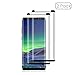 [2 Pack] Galaxy Note8 Black Screen Protector [9H Hardness][Anti-Scratch][Anti-Bubble][3D Curved][High Definition][Ultra Clear]Tempered BBInfinite Glass Screen Protector Compatible Samsung Galaxy Note8