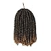 1 piece Spring Twist Crochet Braids Bomb Twist Crochet Hair Ombre Colors Synthetic Fluffy Hair Extension 8inch 110g(T1B 27)