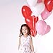 LAttLiv Valentines Day Balloons 50 Packs Heart Balloons 12 inch Latex Balloons for Wedding Decoration Birthday Decoration or Anniversary Decoration - Pink/White/Red