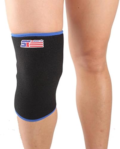 Classical Ventilate Sport Knee Guard Protector Support - Blue Black