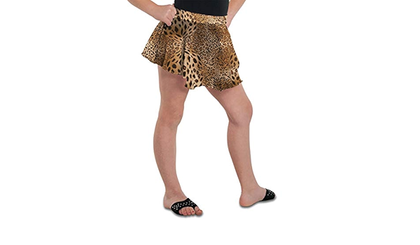 leopard circle skirt