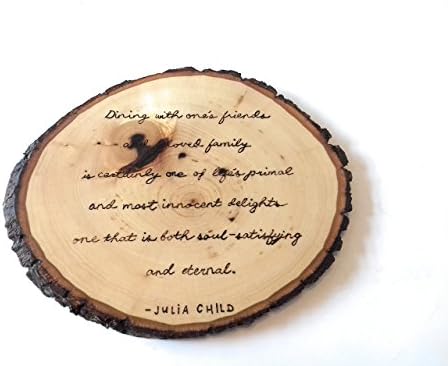 Dining With Friends And Family Wood Burned Cheese & Charcuterie Serving Tray