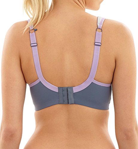 Panache Women's Plus Size Wired Sports Bra, Grey, 40G - Thumbnail 2