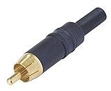 NYS373 Phono Plug with Gold Plated Contacts and