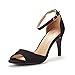 DREAM PAIRS Women's EILEENA Fashion Peep Toe Pump Heel Sandals