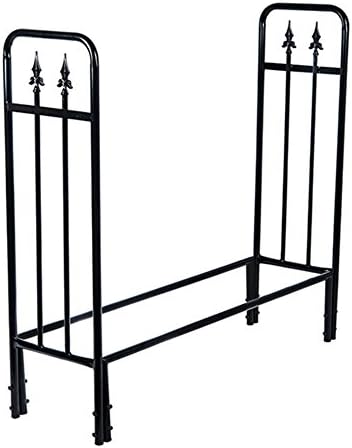 11 Firewood Rack, Indoor/Outdoor Heavy Duty Log Rack Holder with Finial Design 4-Foot