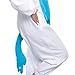 Silver Lilly Adult Pajamas - One Piece Cosplay Animal Costume (Blue Unicorn, S)