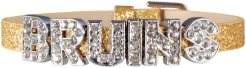 Wordables Bruins Rhinestone Gold Glitter Bracelet