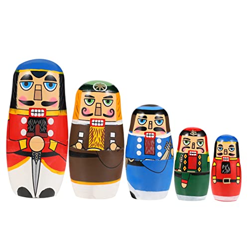 SUPVOX 1Set Matryoshka Nesting Dolls Russian Stacking for Educational for Unique Design Develops Spatial and Recognition