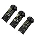 sea jump Accessories for SYMA X22 X22W Four-axis Aircraft Spare Parts RC Drone 3pcs ithium Battery 3.7V 400mah,Black
