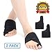 OUTERDO Bunion Corrector, Foot Bunion Splint Elastic and Adjustable Toe Support Comfortable Fit for Unisex, Big Toe Corrector Straightener Pain Relief for Bunion Overlap Crooked Toes (1 Pair)