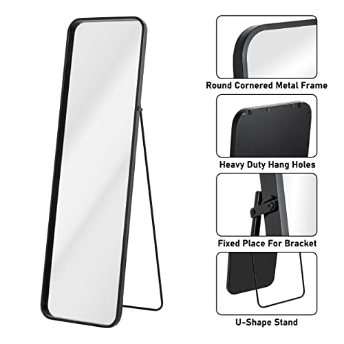 COZAYH Full Length Mirror with Stand, Fully Assembled Dressing Wall