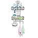 MyGift Decorative Wall Mounted Metal Bathroom Organizer Rack with Storage Baskets & Towel Hooks, Black