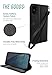 Smartish iPhone X/XS Wallet Case - Keeper of The Things - Folio Wallet Synthetic Leather Portfolio Flip Credit Card Cover with Kickstand (Silk) - Black Tie Affair