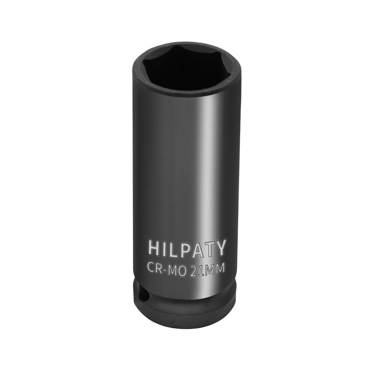 Hlipaty Impact Socket 21mm, 1/2" Square Drive 6 Point Cr-Mo Deep Socket, 78mm Length — image 1