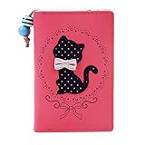 Damara Girls Cat Print Medium Faux Leather Purse