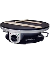 Health and Home Crepe Maker - 13 Inch Crepe Maker & Electric Griddle & Non-stick Pancake Maker-Crepe Pan (Silver-A)